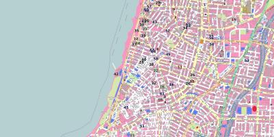 Mapa shenkin ulici Tel Aviva