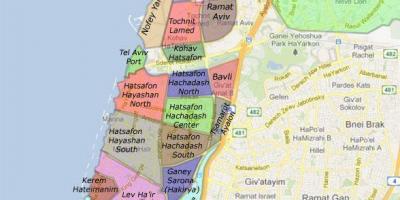Tel Aviv naseljima mapu