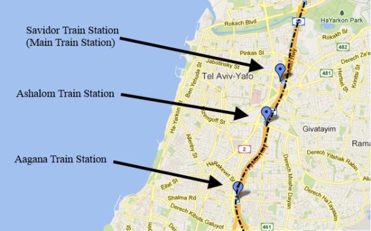 mapa sherut mapu Tel Aviva