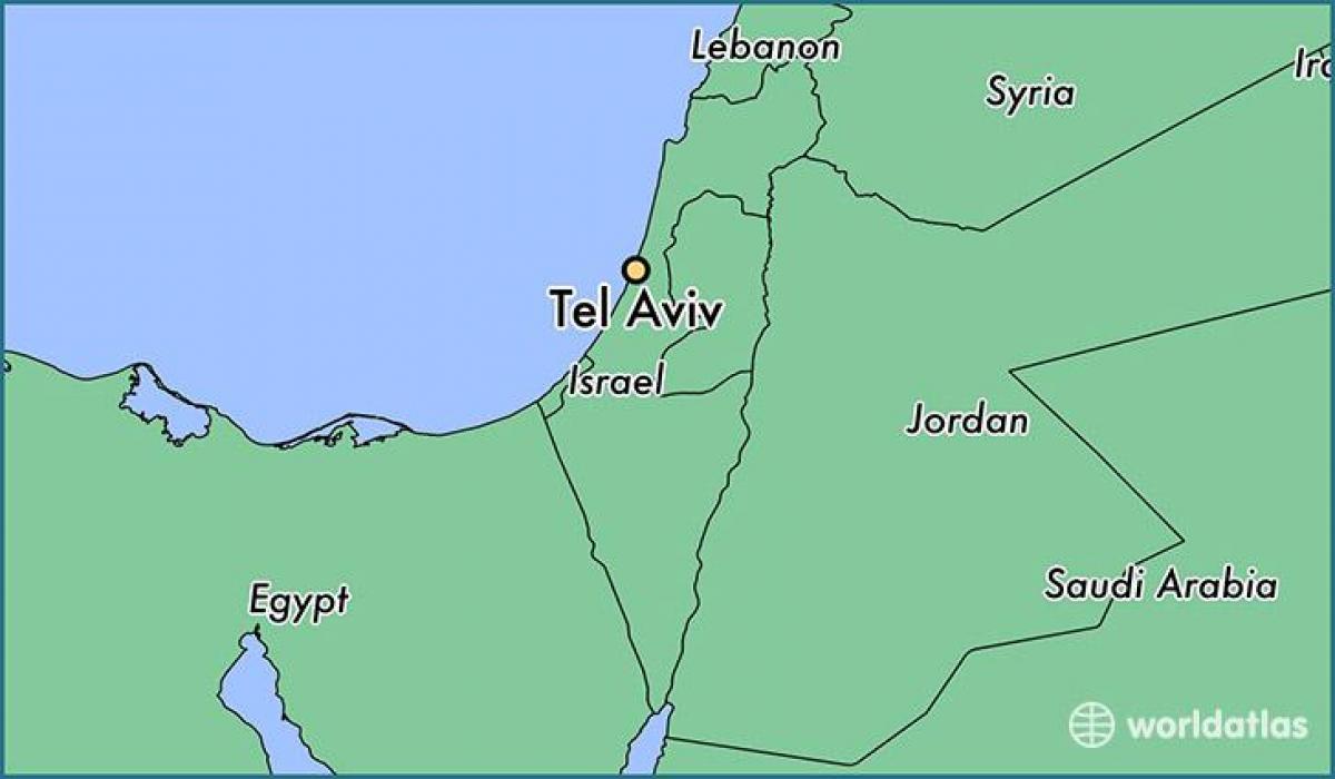 mapa Tel Aviv svijet